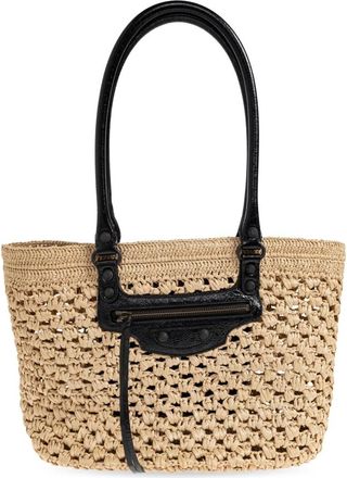 Balenciaga Tote Bags, female, Beige, Size: ONE SIZE LE City Medium Bag