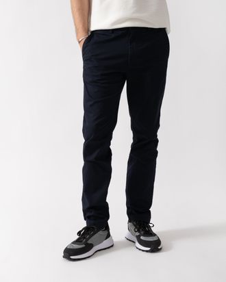 Lacoste Mens Abysm Slim Fit Chinos in Dark Blue Cotton - Size 36W/32L