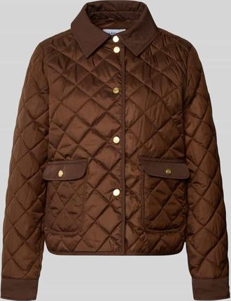 Marella Regular Fit Jacke in Stepp-Optik Modell Sasti in Mittelbraun, Gr&ouml;&szlig;e 34