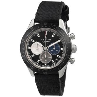 Zenith Pre-owned Zenith El Primero Chronomaster Sport Chronograph Black Dial Mens Watch 03.3100.3600/21.C822