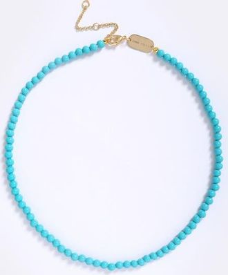 Emma Pills Enamel Beads Necklace in Ocean Glo at Nordstrom, Size 19