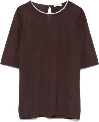 Brunello Cucinelli T-shirt a maniche corte - Marrone