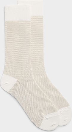 Le 31 Mens Embossed knit dress socks