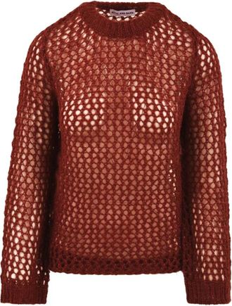 Attic and Barn Cicala Sweater - Dames - Ronde hals truien - Rood - S - Wol - Truien & Vesten