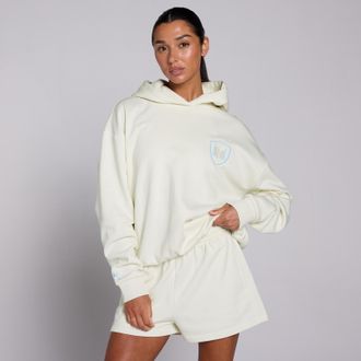 MyProtein Sudadera con capucha oversize con gr&aacute;fico SGS Basics para mujer de MP - Niebla - XXL