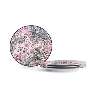 Marchesa Serengeti Porcelain Salad Plate Set of 4, Multicolored at Nordstrom