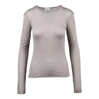 Alysi Sottogiacca Garzato - Dames - Longsleeves - Grijs - S - Wol - Tops