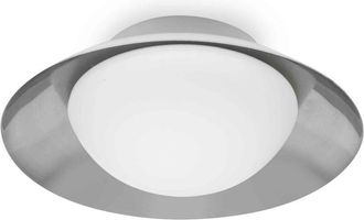 Faro Barcelona Faro Side - Nickel Flush Ceiling Lamp G9