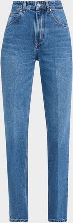Victoria Beckham Julia High-Rise Straight-Leg Jeans
