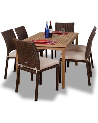 Amazonia Teak Teak Luxemburg 7Pc Dining Set