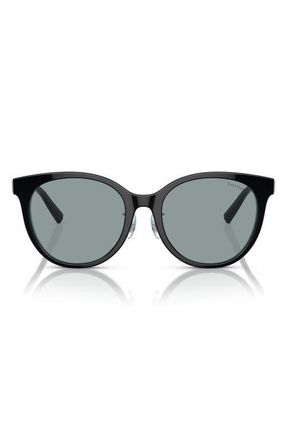 Tiffany & Co. 54mm Phantos Sunglasses in Black Tiffany Blue /Dark Grey at Nordstrom