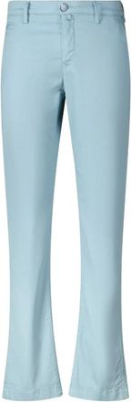 Jacob Cohen Wijde broeken - Heren - Wijde Broeken - Blauw - W38 - Katoen - Broeken