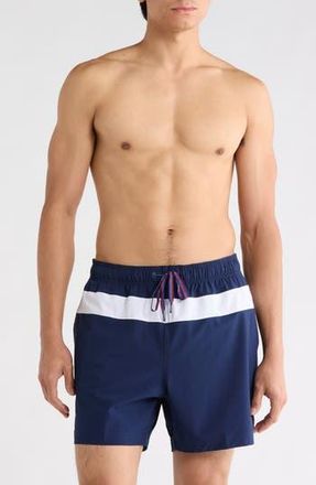 Speedo Colorblock Volley Swim Trunks in Navy at Nordstrom Rack, Size Xx-Large
