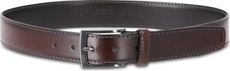 Joop Glanzend leren riem met stijlvolle gesp - Heren - Riemen - Bruin - 120 CM - Leer - Accessoires