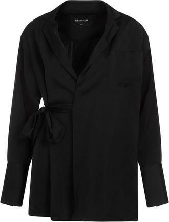 Fabiana Filippi Black Viscose Blazer