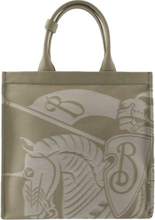 Burberry Beige Cotton Ekd Shopper Bag, Never Carried (Authentic Pre-Loved)