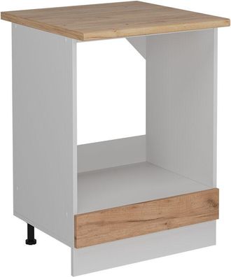 Vicco Armario Para Horno Empotrado R-line, Roble Dorado, 60 Cm Et Roble, Vicco