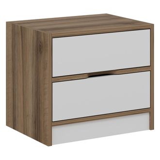 Dmora Mesita Legnago, 4 Cajones, Apertura Y Cierre Deslizante, 54x40x47h Cm Blanco