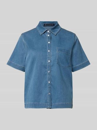 Raffaello Rossi Raffaello Rossi Jeansbluse mit Brusttasche Modell GIULETTE in Jeansblau, Gr&ouml;&szlig;e 34