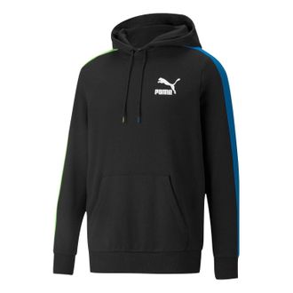 Puma Cotton Crew Neck Hoodie Black Blue Green 531354-56