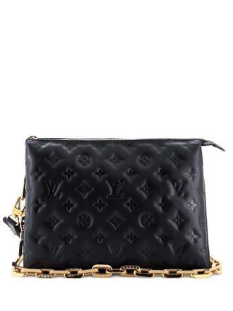 Louis Vuitton Coussin Bag Monogram Embossed Lambskin PM crossbody bag - Black