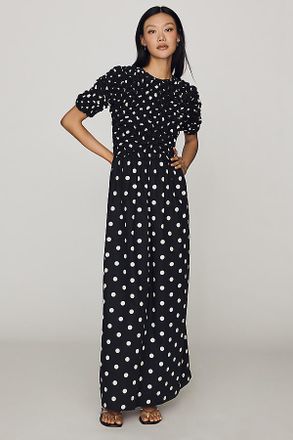 S/W/F 100% Cotton Textured Maxi Dress
