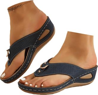 Generic Orthotic Sandals For Women With Arch Support For Walking Womens Flip Flops Ladies Comfortable Walking Thong Sandals With Plantar Fasciitis Arch Suppor