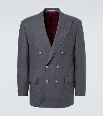 Brunello Cucinelli Wool, cotton, and silk blazer