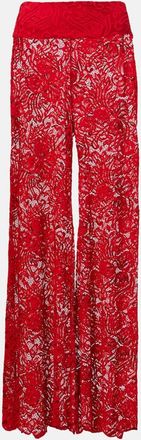 Alexandra Miro Pantaloni a gamba larga Paloma in pizzo