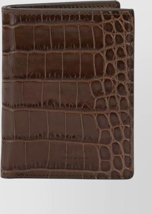 Tom Ford exotic line folding leather card holder