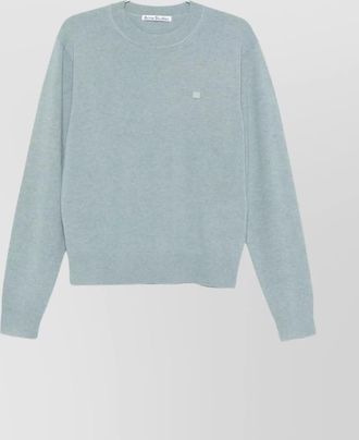 Acne Studios ribbed cuff and hem crewneck knitwear