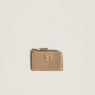 Miu Miu Nappa leather envelope card holder