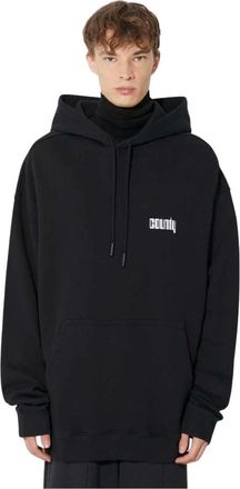 Marcelo Burlon Hooded Sweatshirt - Heren - Hoodies - Zwart - M - Katoen - Hoodies & sweatvesten