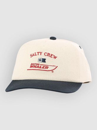 Salty Crew Whaler Snapback Cap weiss