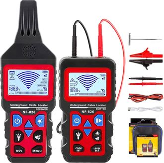 OEM Localizador De Cables Subterr&aacute;neos Nf-826, Rastreador De Circuitos, Detector De Tuber&iacute;as Met&aacute;licas, Herramienta De Rastreo De Cables. Detecta Paredes 
