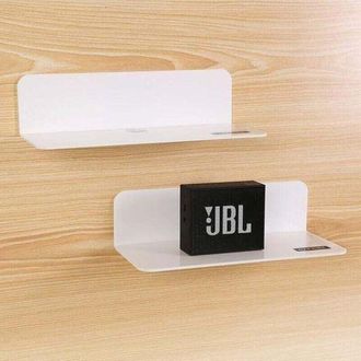 OEM Juego De 2 Estantes De Pared Blancos Ulisem, Ampl&iacute;a F&aacute;cilmente El Espacio De La Pared: Estante Acr&iacute;lico De 22,9 Cm Sin Necesidad De Taladrar Para Dorm