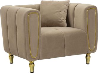 Mauro Ferretti Sill&oacute;n Alma Gris Con Coj&iacute;n Cm 97x81x71