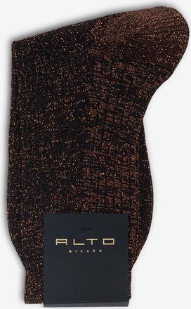 Alto Milano Gerippte Lurexsocken Camilla