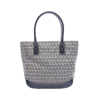 Fendi Pre-owned Tote Bags, female, Multicolor, Size: ONE SIZE Pre-owned Zucchino Canvas Leather Tote Bag