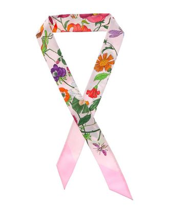 Gucci Printed Silk Neck Bow