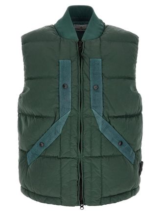 Stone Island Green Sleeveless Jacket