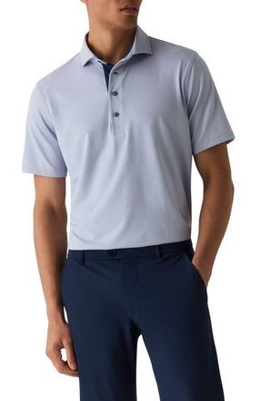 Greyson Saranac Stripe Polo in Maltese Blue/Arctic at Nordstrom, Size Xx-Large