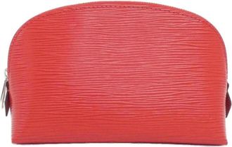 Louis Vuitton Pre-owned Clutches, female, Red, Size: ONE SIZE Pre-owned Elegant Cosmetic Pouch with Zipper Closure for Everyday Essentials