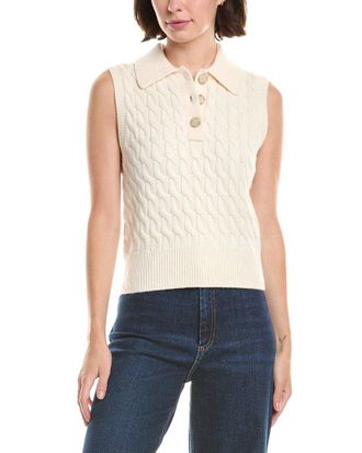 Frame Denim Frame Denim The Cable Knit Polo Vest