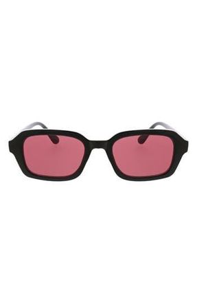 BCBGeneration 50mm Square Sunglasses in Shiny Black at Nordstrom Rack