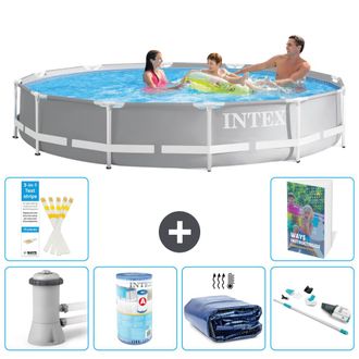 Intex Piscina Prism Frame Redonda - 366x76 Cm - 7-piezas S201