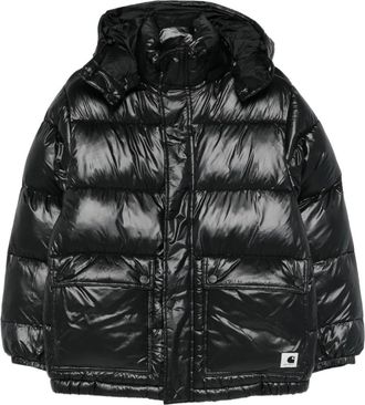 Carhartt Work in Progress Benson donsjack met rits - Zwart