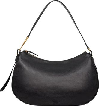 Twinset Hobo Bag - Dames - Schoudertassen - Zwart - ONE Size - Leer - Tassen