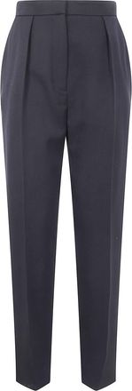 Balmain High Waist Tailored Grain De Poudre Pants