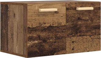 vidaXL Armario De Pared Madera Envejecida 60 X 36,5 X 35 Cm Vidaxl